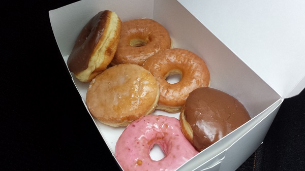 Six donuts from Baker's Dozen.